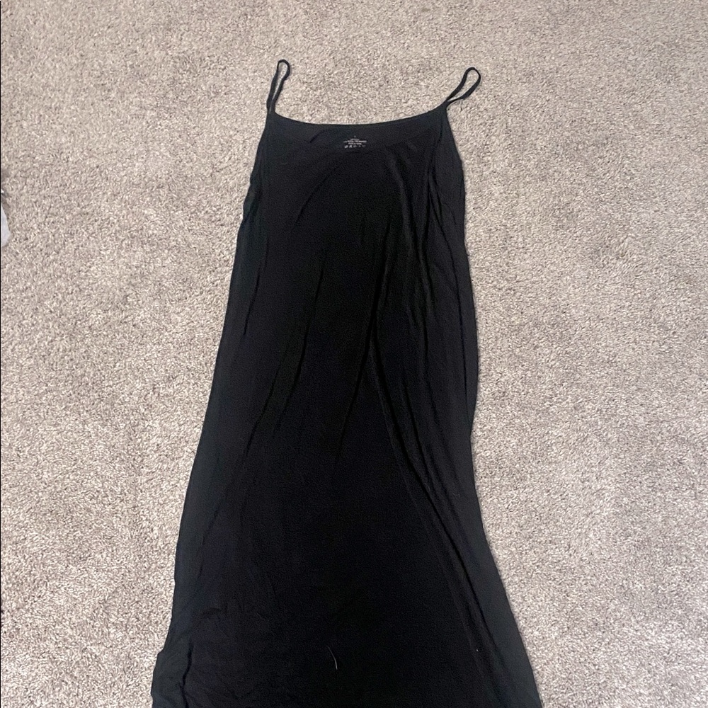 Zeagoo Black Maxi Dress with Spaghetti Straps